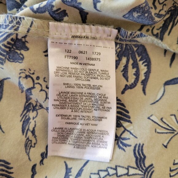 Columbia Super Bahama Mens Tropical Print Short Sleeve Shirt (Size 3XT) - Picture 6 of 8